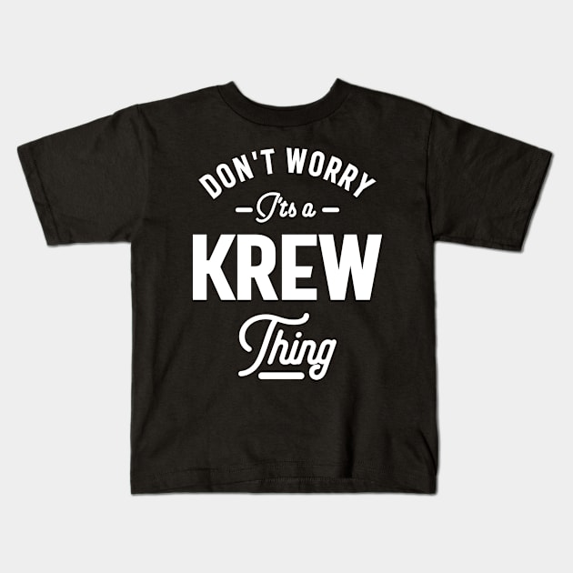 Krew Personalized Name Birthday Gift Kids T-Shirt by cidolopez